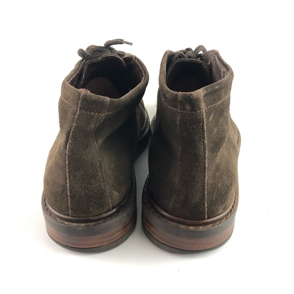 Aquatalia Men’s Brown Suede Lace Up Chukka Boot Size 40 main image 5